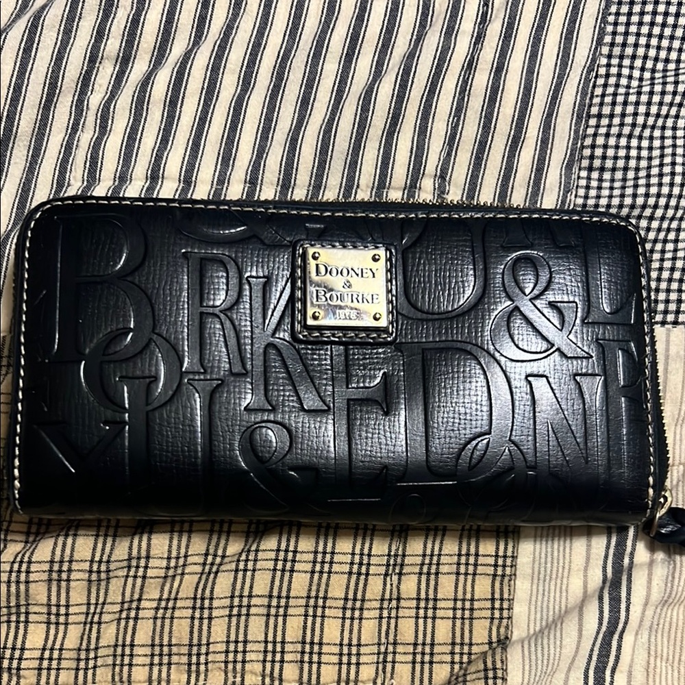 Dooney & Bourke Black Embossed Wallet